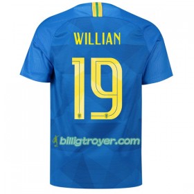 Billige Fotballdrakter Brasil Willian 19 VM 2018 Bortedraktsett